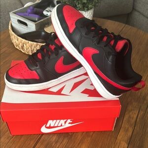 Nike Black and Red Sneakers